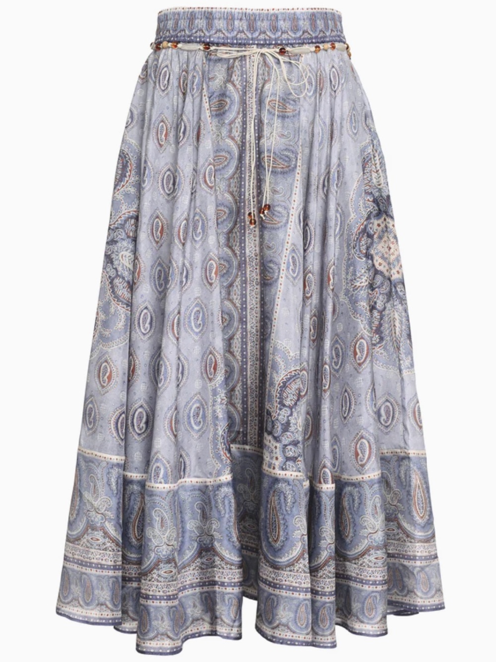 Zimmermann Vitali Silk Modi Maki Skirt 2/ Beaded Belt
